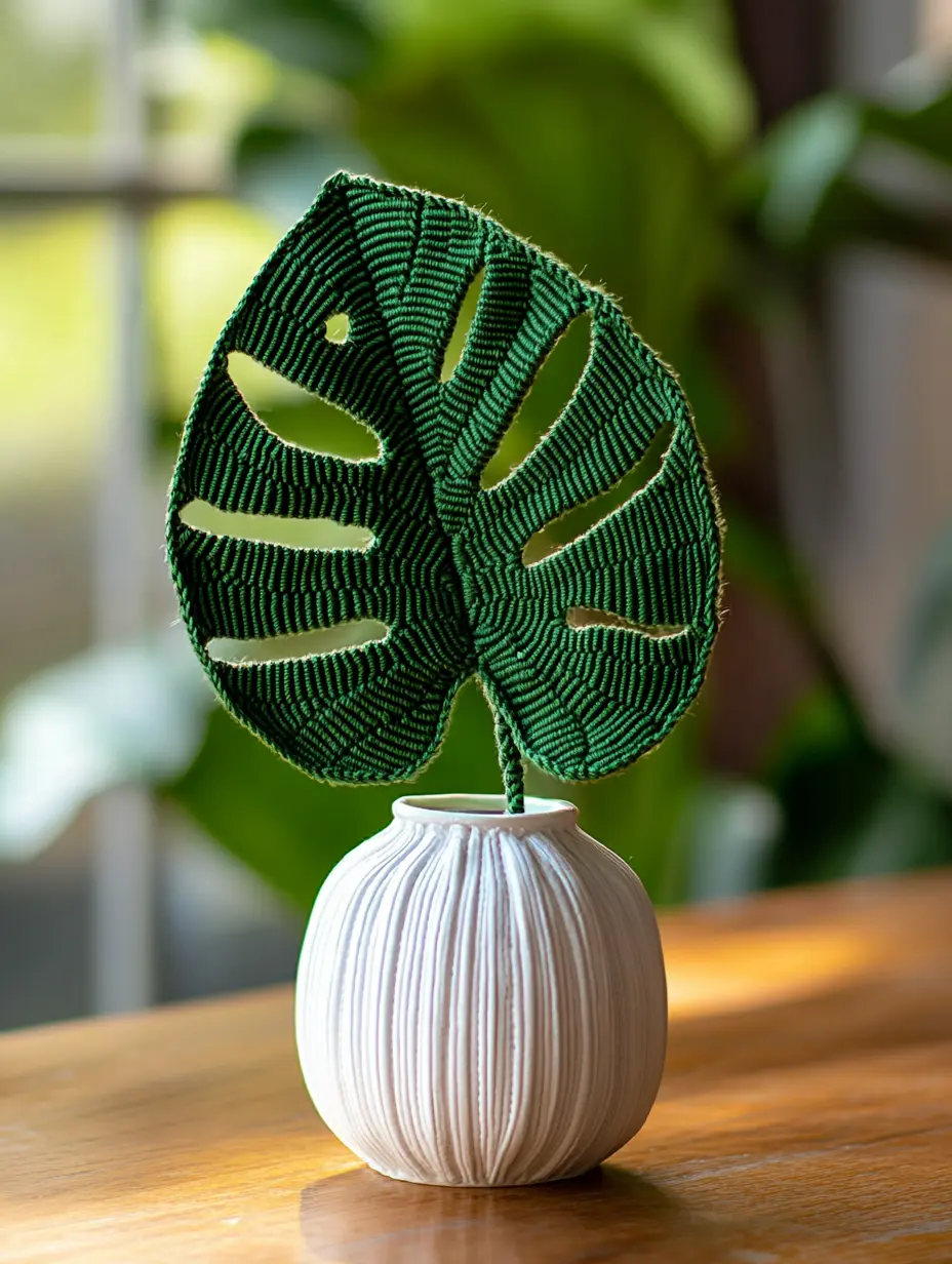 Crochet Monstera Leaf