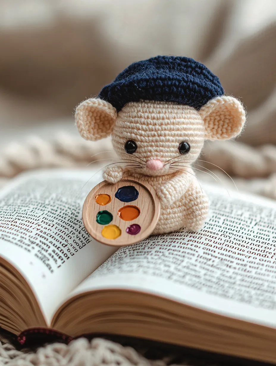Artist Mouse with Tiny Palette