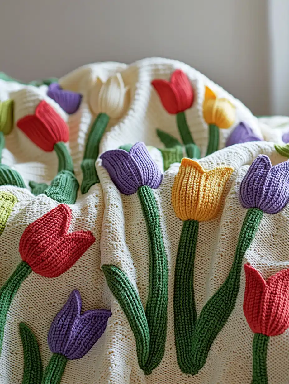 Tulip Garden Blanket