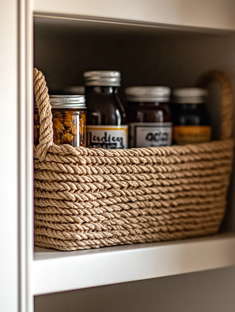 Pantry Jar and Can Basket