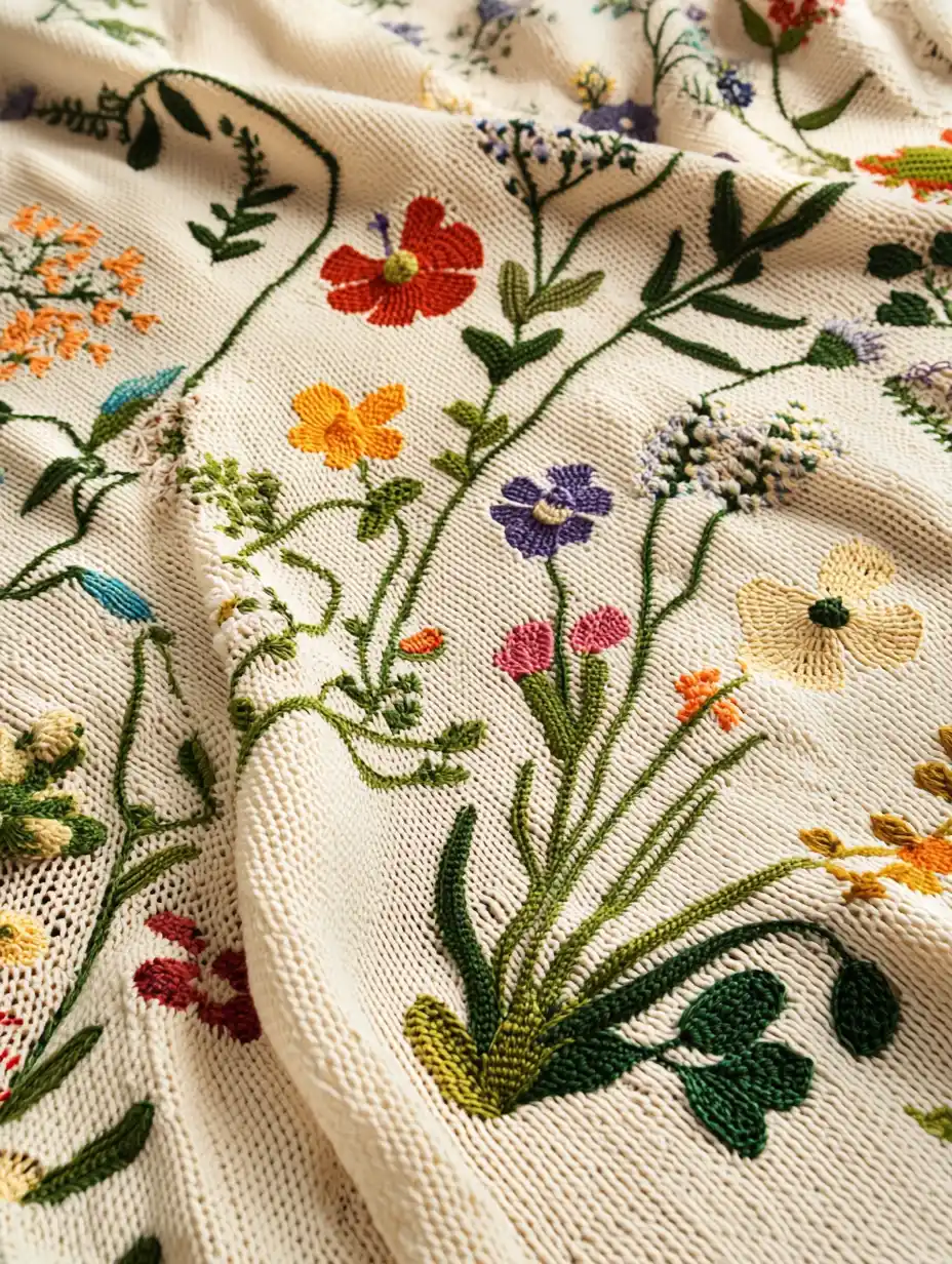 Botanical Illustration Blanket