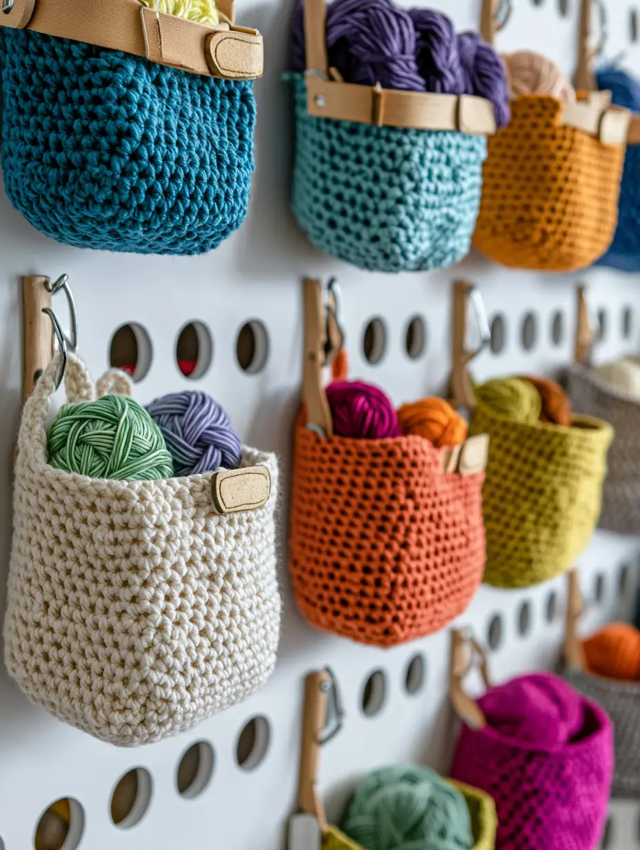 Craft Room Yarn Storage Basket