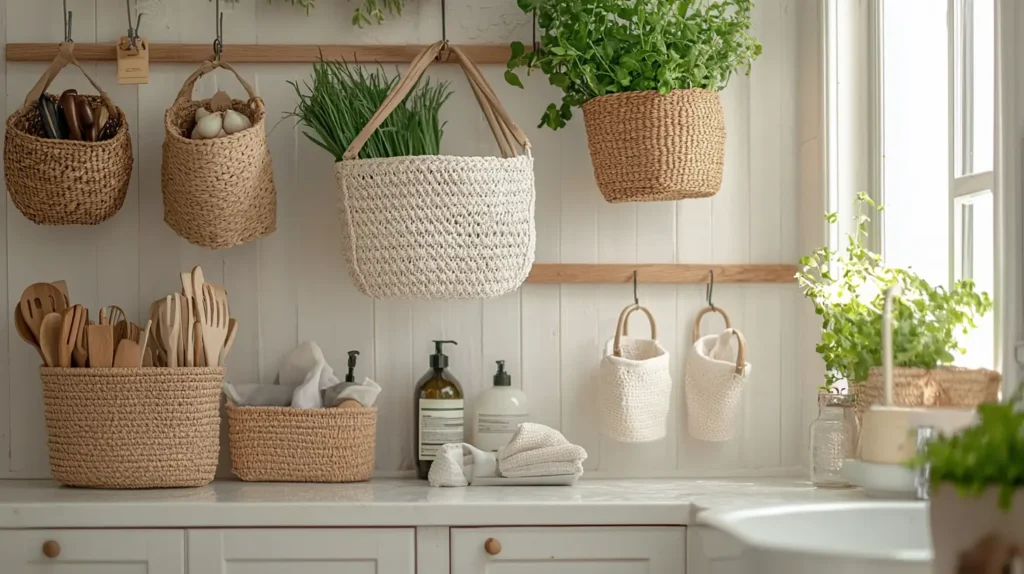 16 Clever Crochet Hanging Basket Ideas for a More Organized Home
