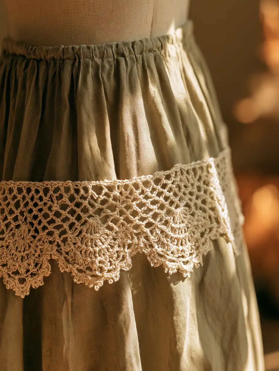 Gathered Skirt Trim