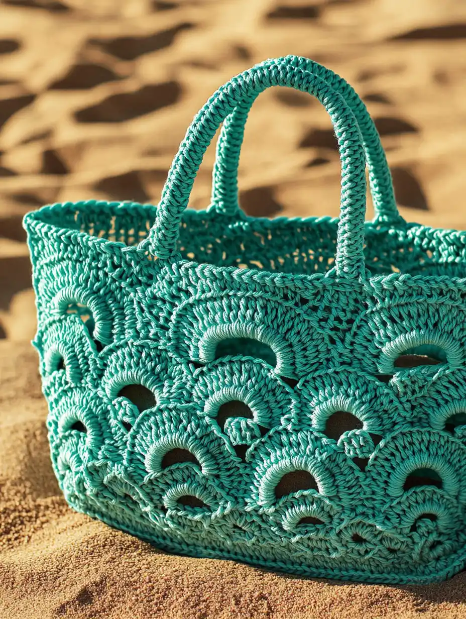 Seashell Stitch Beach Bag