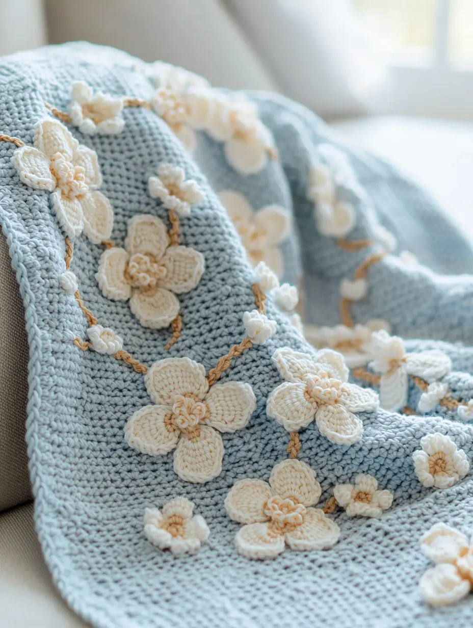 Spring Blossom Blanket