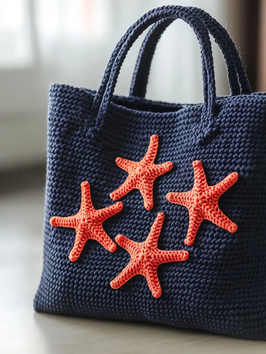 Starfish Applique Tote